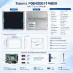 Tianma P0840XGF1MB00 8.4 Inch 1024x768 LVDS TFT LCD Panel