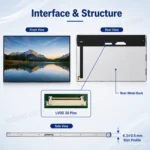 Tianma P1560FHF1MB00 15.6 Inch 1920x1080 LVDS TFT LCD Panel