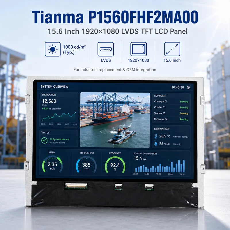 Tianma P1560FHF2MA00 15.6 Inch 1920x1080 LVDS TFT LCD Panel5_Industrial TFT LCD Display Tianma P1560FHF2MA00 15.6 Inch 1920x1080 LVDS TFT LCD Panel
