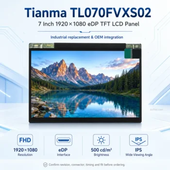 Tianma TL070FVXS02 7 Inch 1920x1080 eDP TFT LCD Panel