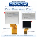 Tianma TM035KDH03 3.5 Inch 320x240 RGB / TTL TFT LCD Panel