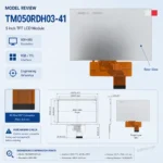 Tianma TM050RDH03-41 5 Inch 800x480 RGB / TTL TFT LCD Panel