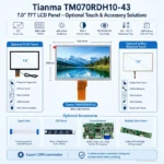 Tianma TM070RDH10-43 7 Inch 800x480 RGB / TTL TFT LCD Panel