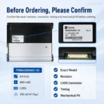 Tianma TM084SDHG01-02 8.4 Inch 800x600 LVDS TFT LCD Panel