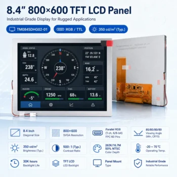 Tianma TM084SDHG02-01 8.4 Inch 800x600 RGB / TTL TFT LCD Panel