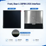 11.5 Inch 800x800 High Brightness Square TFT LCD with LVDS Driver Board