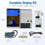 12 Inch 1200×1600 High-Brightness LVDS Flight Simulator LCD Module